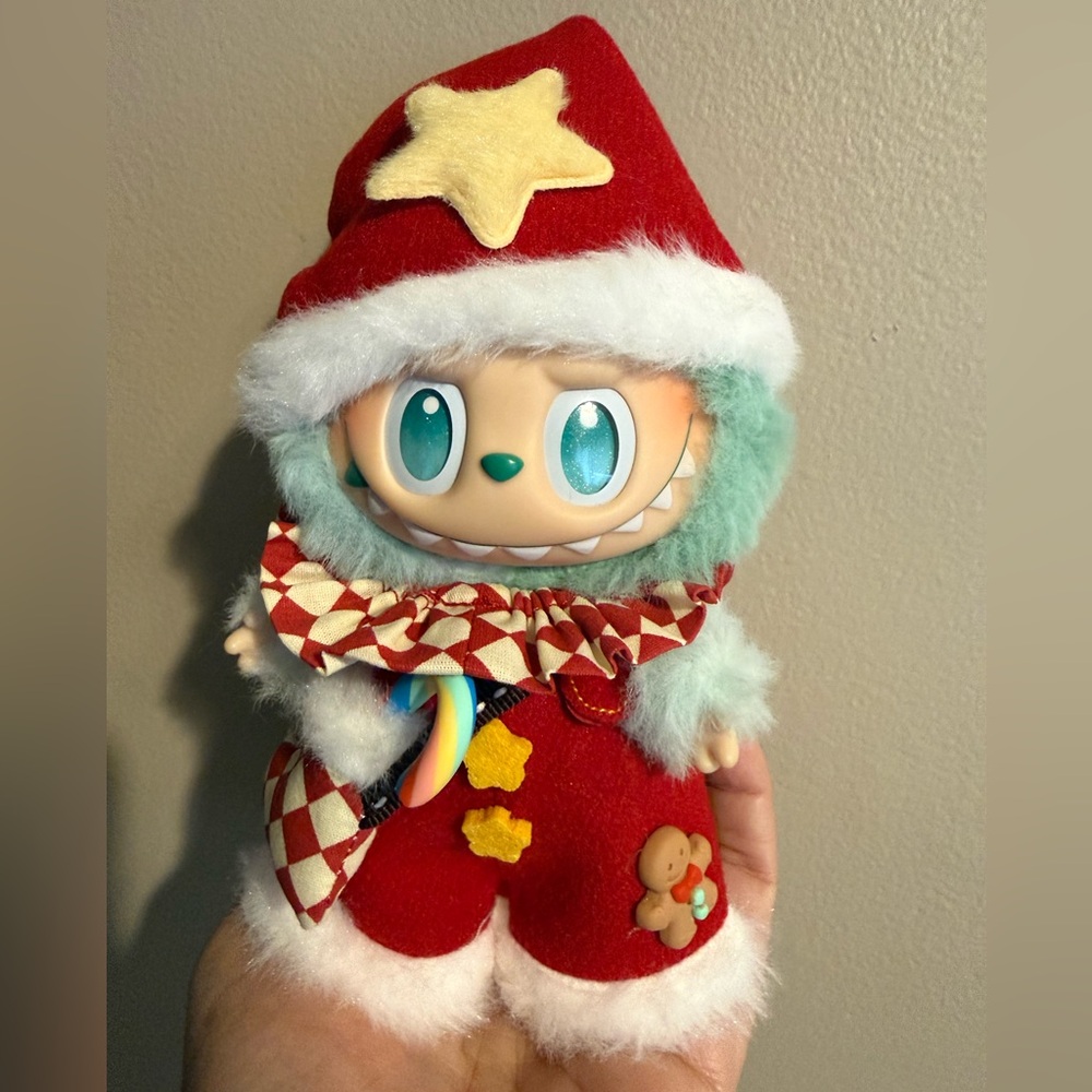 Labubu holiday overall outfit